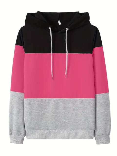 Women's Relaxed Fit Color Block Sweatshirt