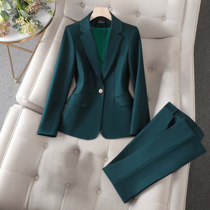 Women's Executive Blazer & Pant Set: Professional & Chic