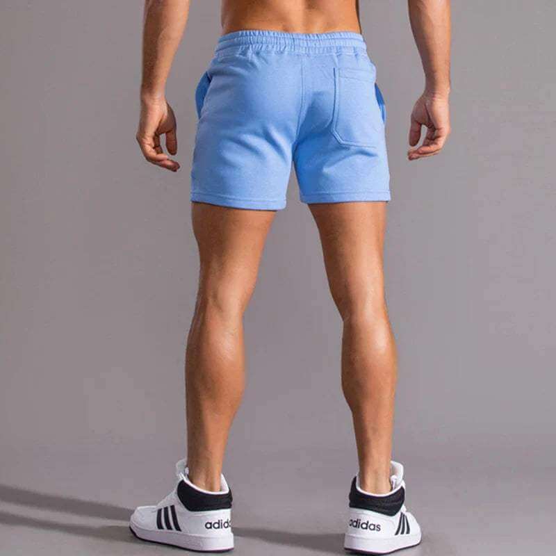 Men's Breathable Cotton Shorts: Elastic Waist, Adjustable Fit
