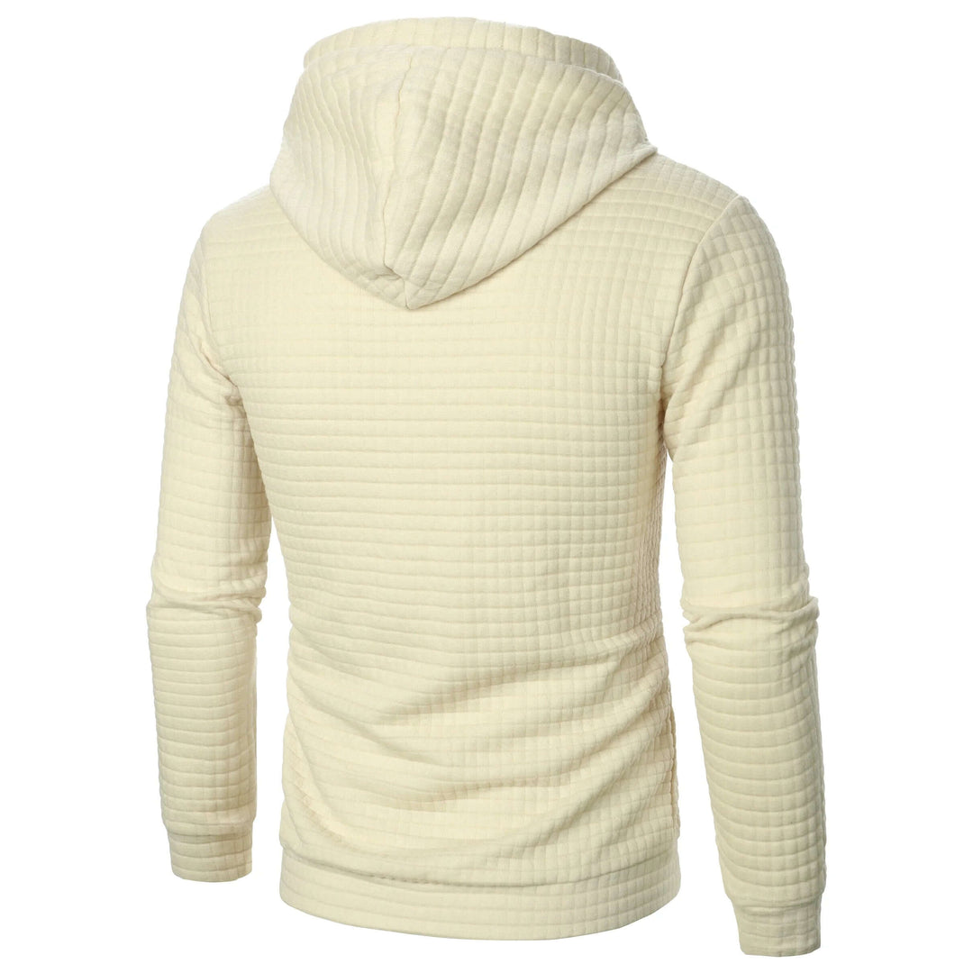 Men's Casual Check Hoodie Sweatshirt