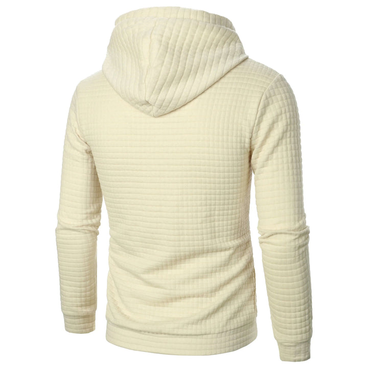 Men's Casual Check Hoodie Sweatshirt