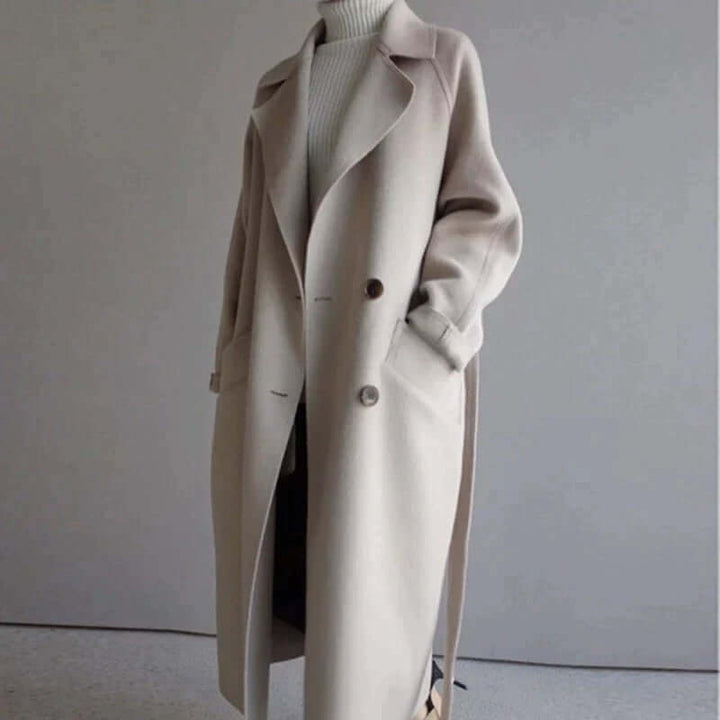 Women's Oversized Winter Coat with Belt