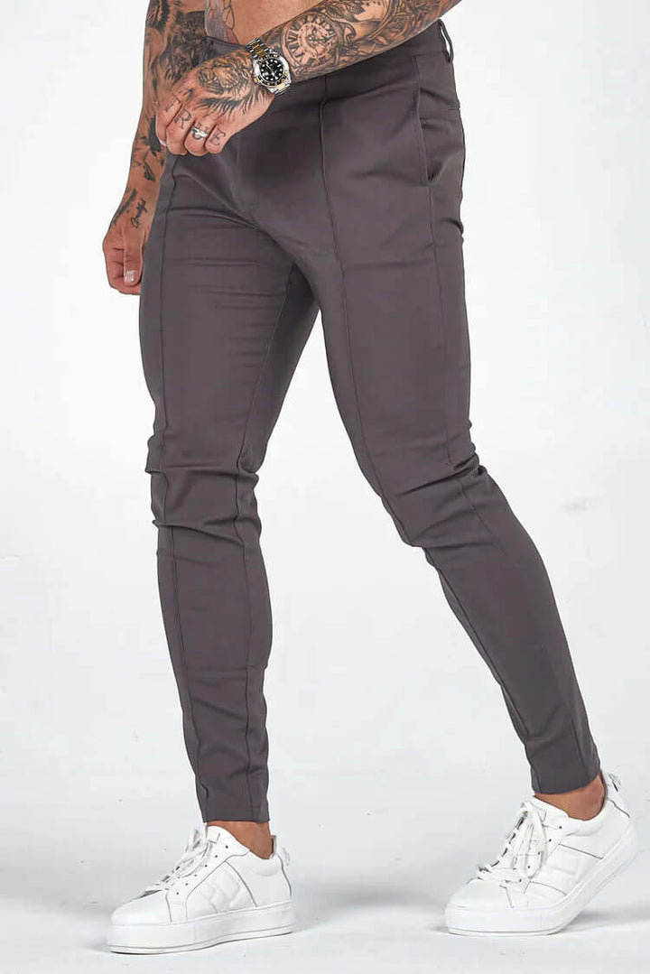 Men's Slim Fit Long Trousers: Stylish & Comfortable