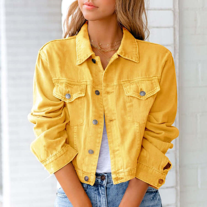 Women's Classic Denim Button Jacket