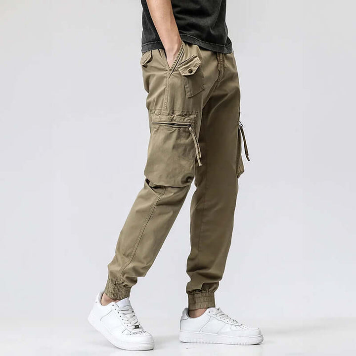 Men's Relaxed-Fit Multi-Pocket Casual Trousers
