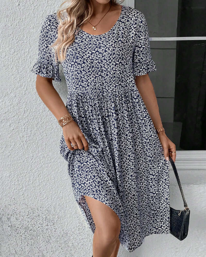 Floral Summer Dress: Lightweight & Breathable A-Line Dress