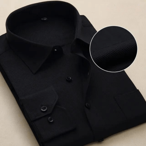 Men's Modern Long-Sleeve Shirt: Slim Fit, Breathable Cotton Blend