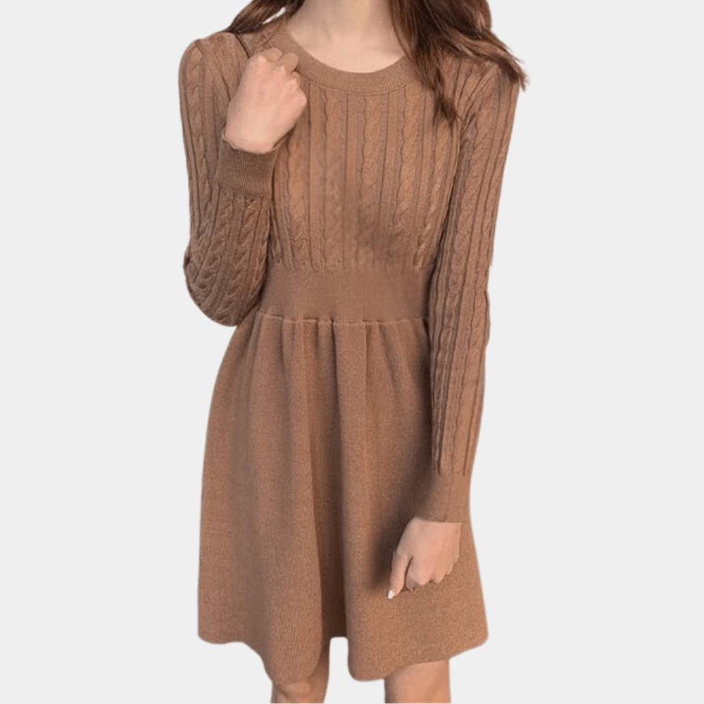 Women's Knit Midi Dress: Cozy & Stylish
