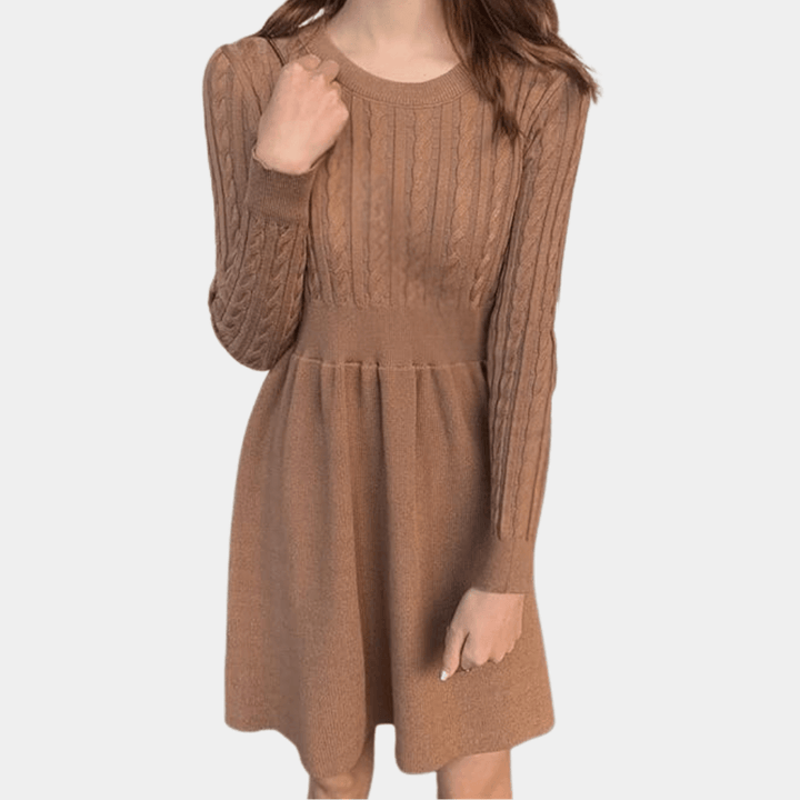 Women's Knit Midi Dress: Cozy & Stylish