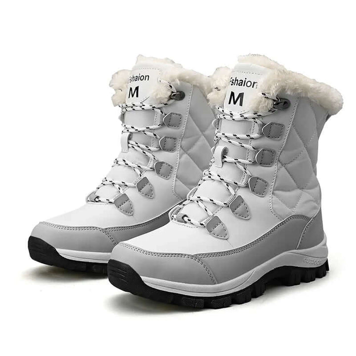 Women's Cozy Lace-Up Outdoor Boots