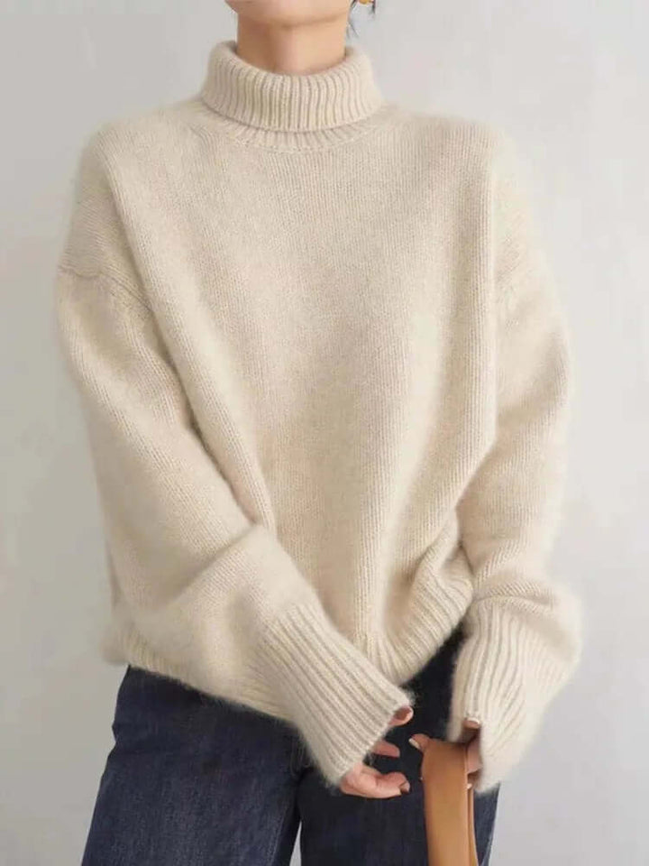 Women's High Neck Relaxed Fit Sweater