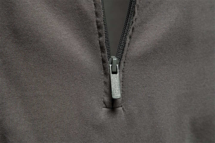 Men's Long Sleeve Polo Shirt: Smart Casual Half-Zip Top