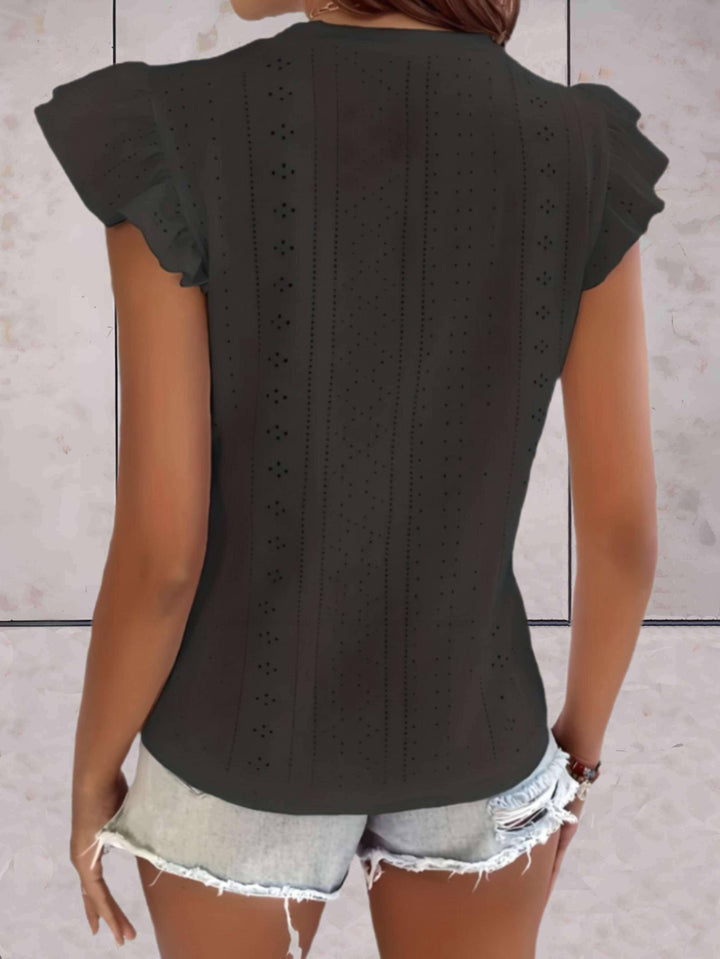 Women's Sleeveless Ruffled Casual Top