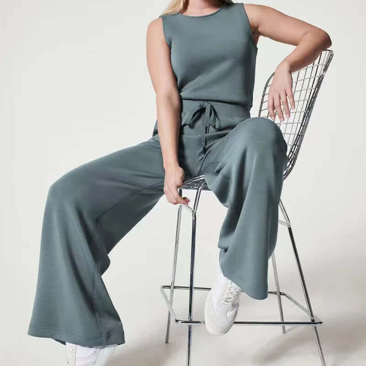 Women's Sleeveless Round Neck Jumpsuit: Summer Style
