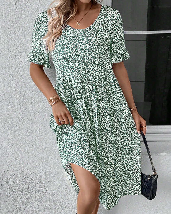 Floral Summer Dress: Lightweight & Breathable A-Line Dress