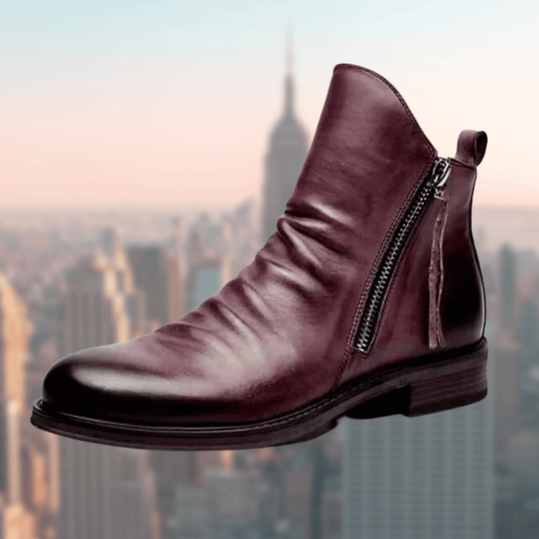 Women's Leather Knee-High Boots: Elegant & Comfortable Footwear