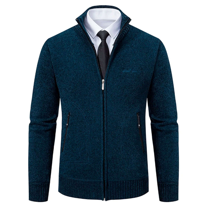 Men's Cozy Knitted Zip-Up Jacket