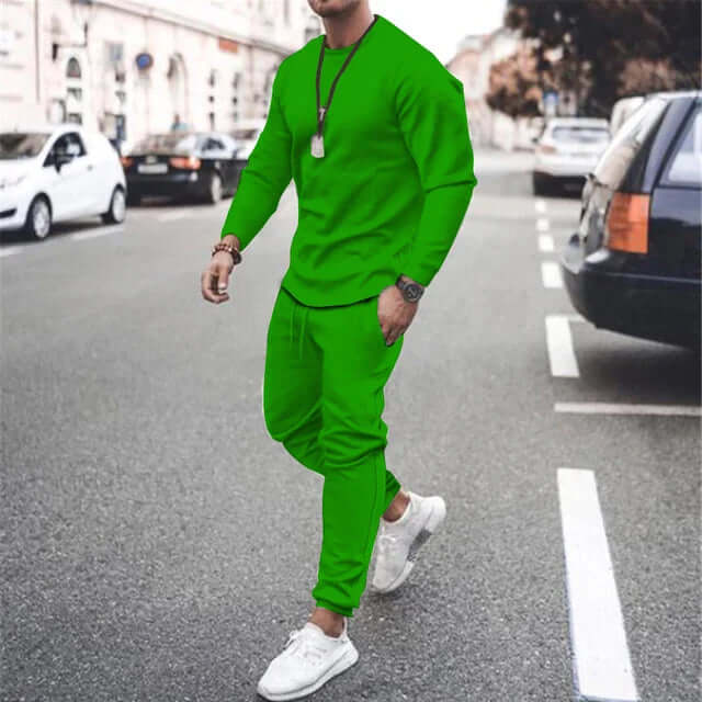 Men's Soft Long-Sleeve Top & Jogger Set