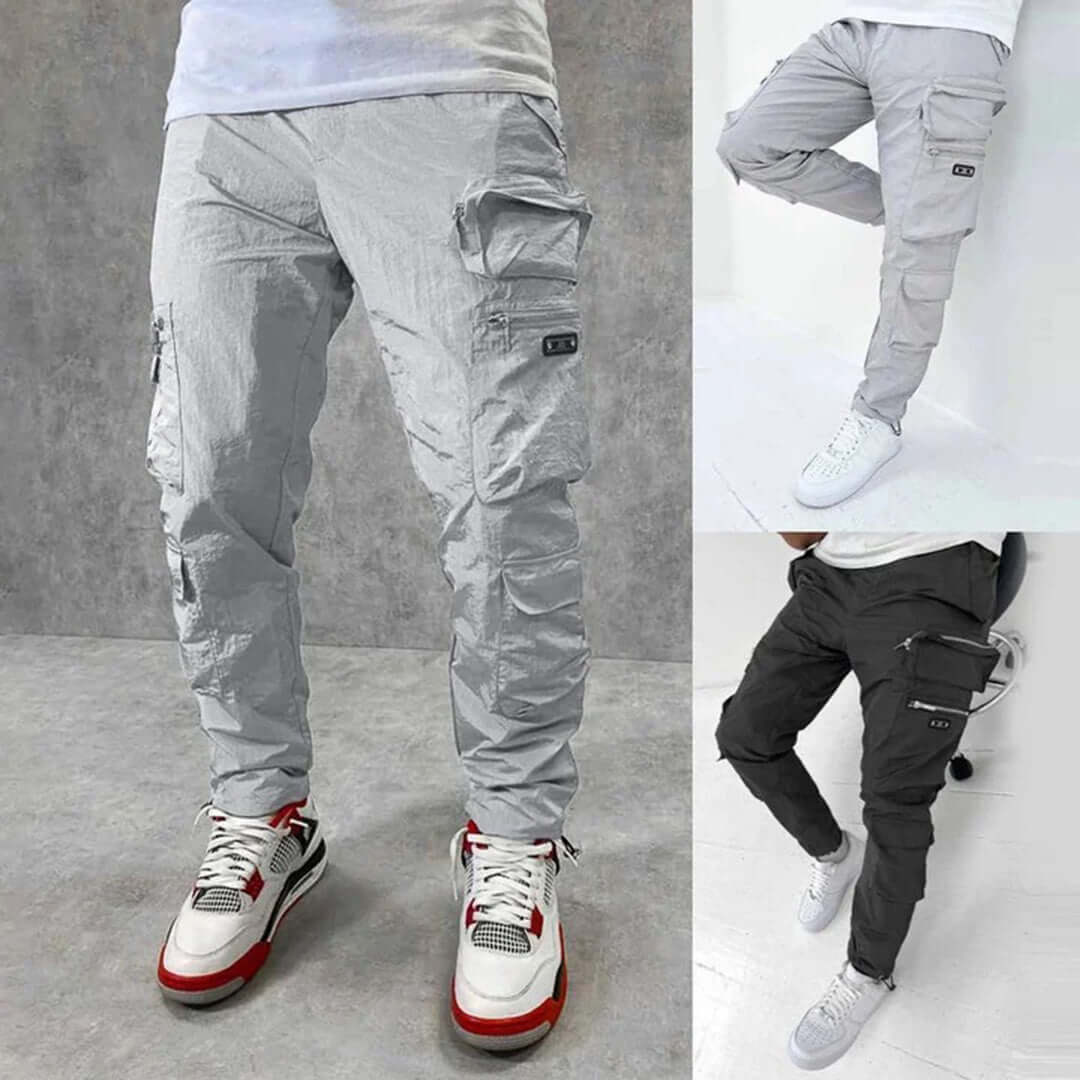 Men's Classic Fit Cargo Pants: Multi-Pocket Utility Trousers