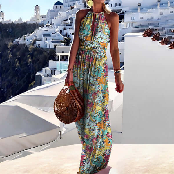 Women's Long-Sleeve Summer Dress: Lightweight & Elegant