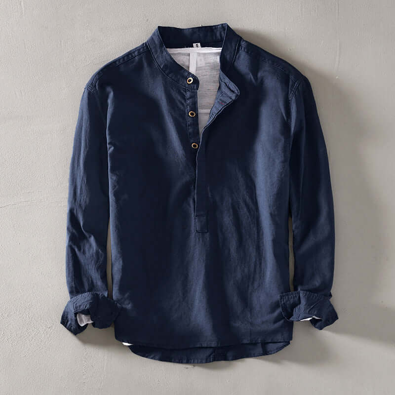 Men's Long Sleeve Casual Shirt: Breathable & Comfortable