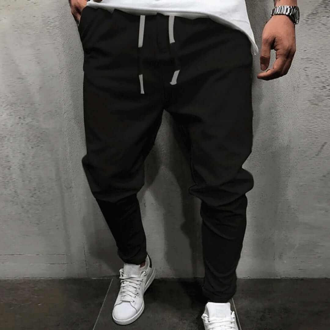 Men's Tapered Joggers: Elastic Waist & Cuffs