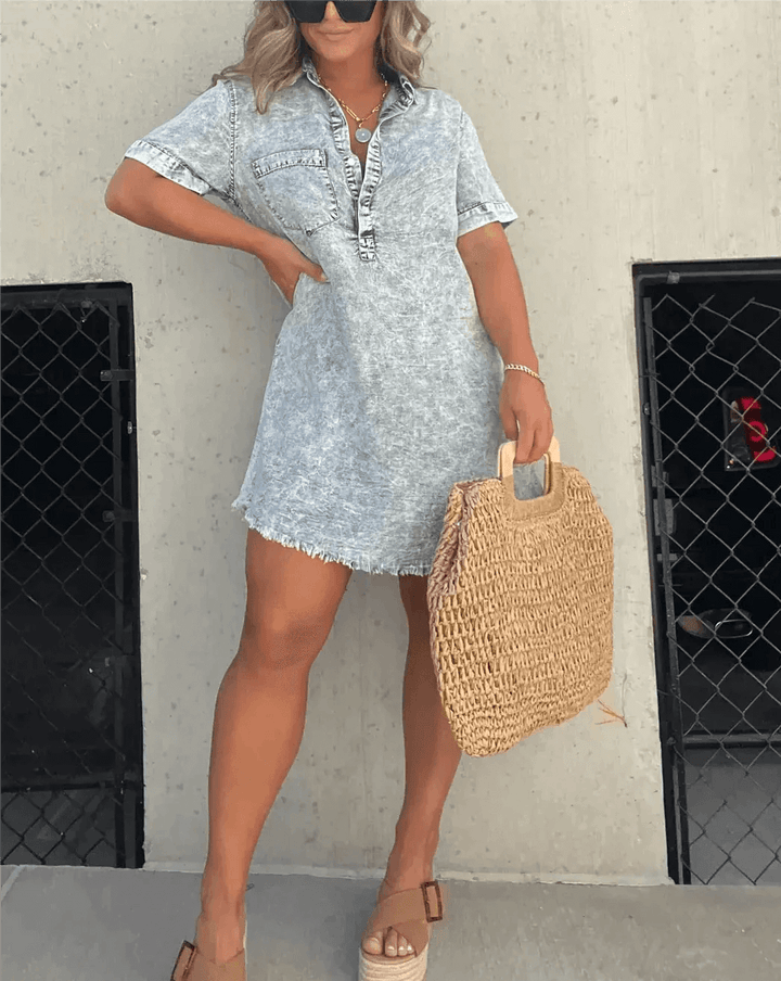 Women's Casual Cotton Denim Shirt