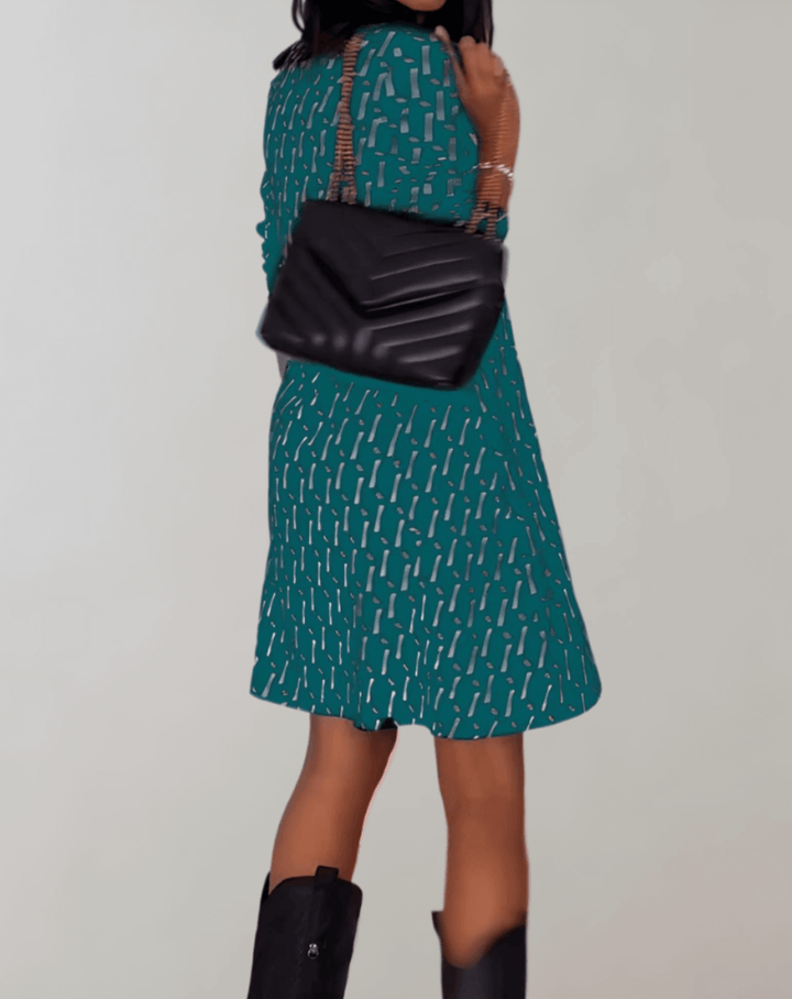 Women's Summer Floral Print A-Line Dress