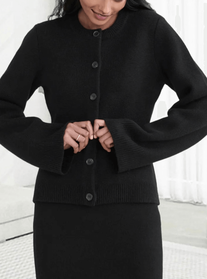 Women's Long Flare Sleeve Knit Sweater