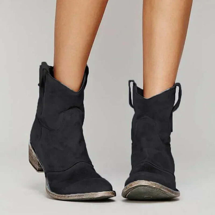 Women's Vintage Leather Ankle Boots