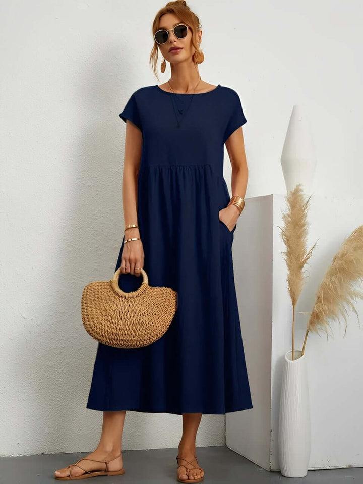 Summer Cotton Dress: Relaxed Fit, Breathable & Comfortable