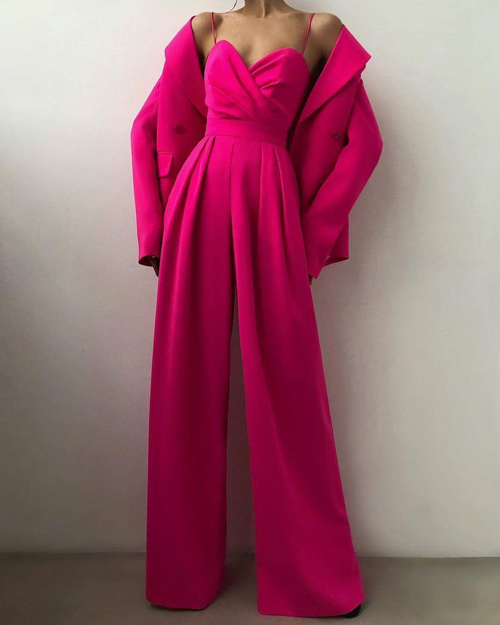 Women's High-Waist Sleeveless Jumpsuit
