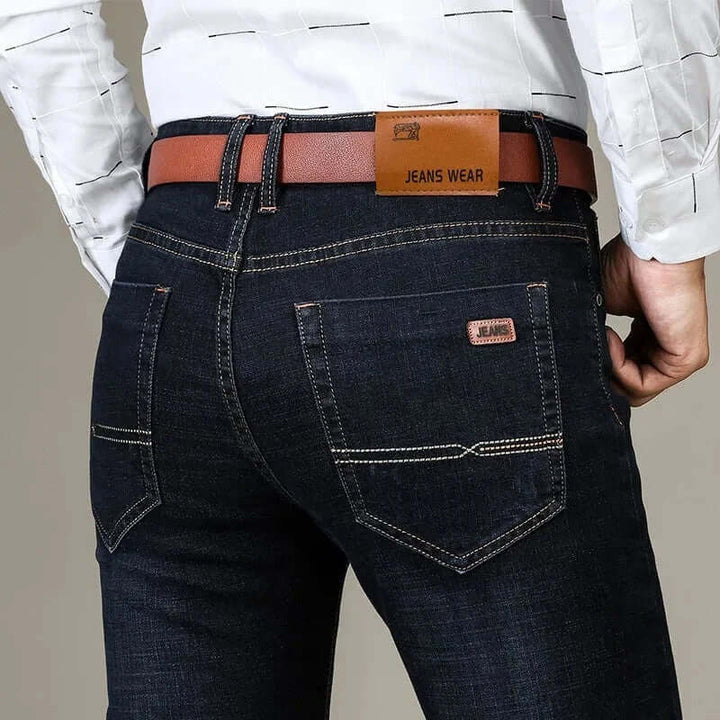 Men's Slim Fit Jeans: Classic Denim Five-Pocket Design