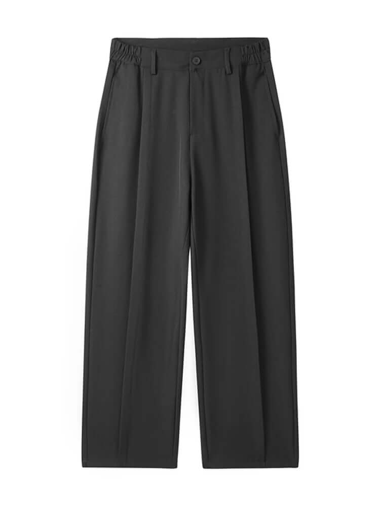 Men's Wide Leg Pleated Trousers: Comfortable & Stylish