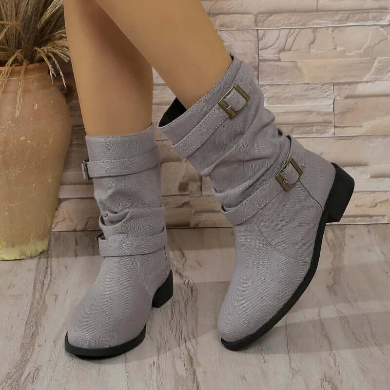 Women's Stylish Midi Ankle Boots