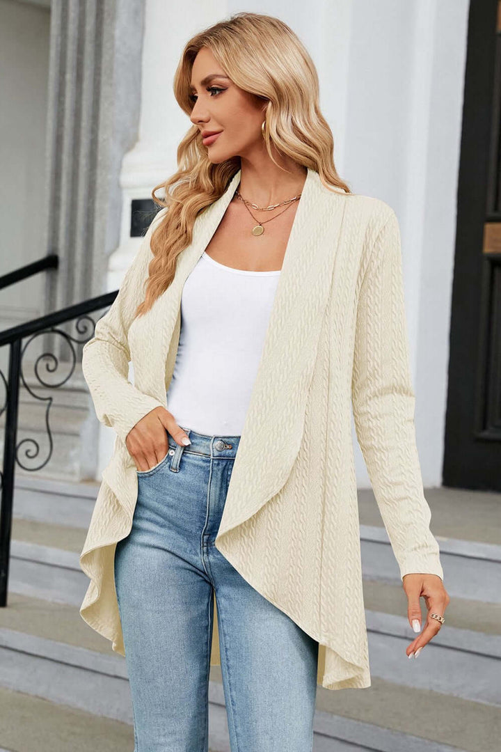 Women's Casual Open-Front Longline Cardigan