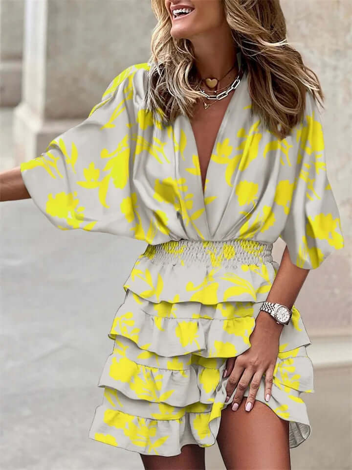 Women's Long Sleeve Summer Dress: Flowy Casual Dress