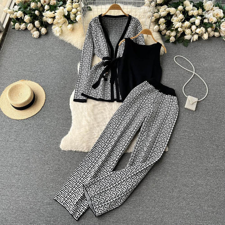 Women's 3-Piece Knitwear Set: Cozy & Stylish