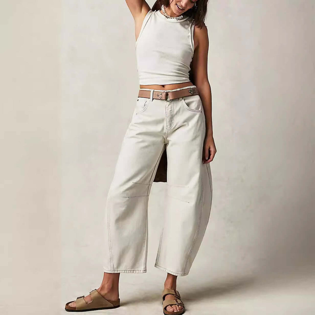 Women's High Waist Wide Leg Jeans: Comfortable & Stylish