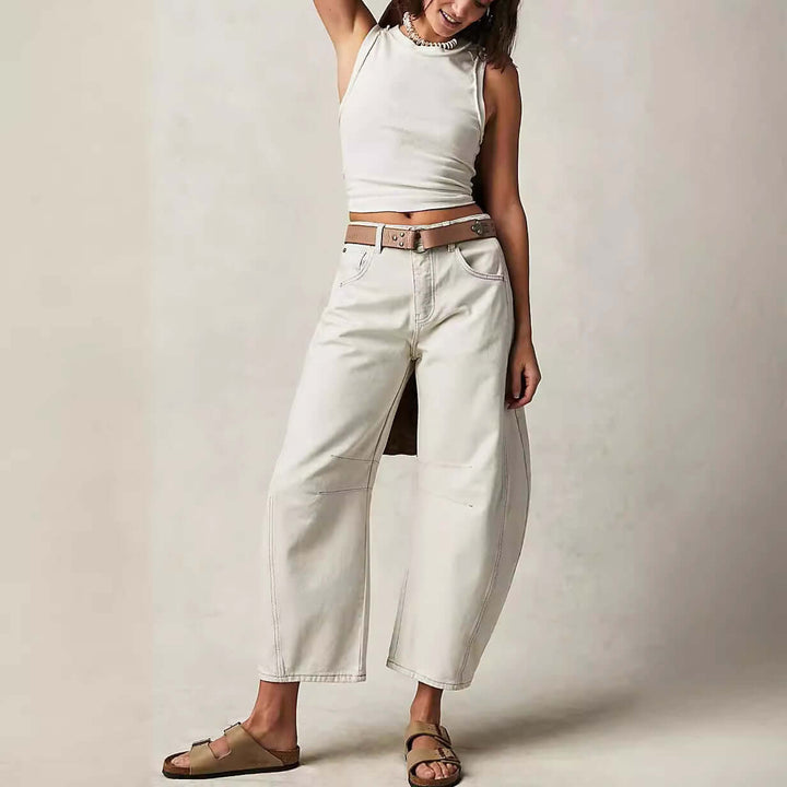 Women's High Waist Wide Leg Jeans: Comfortable & Stylish