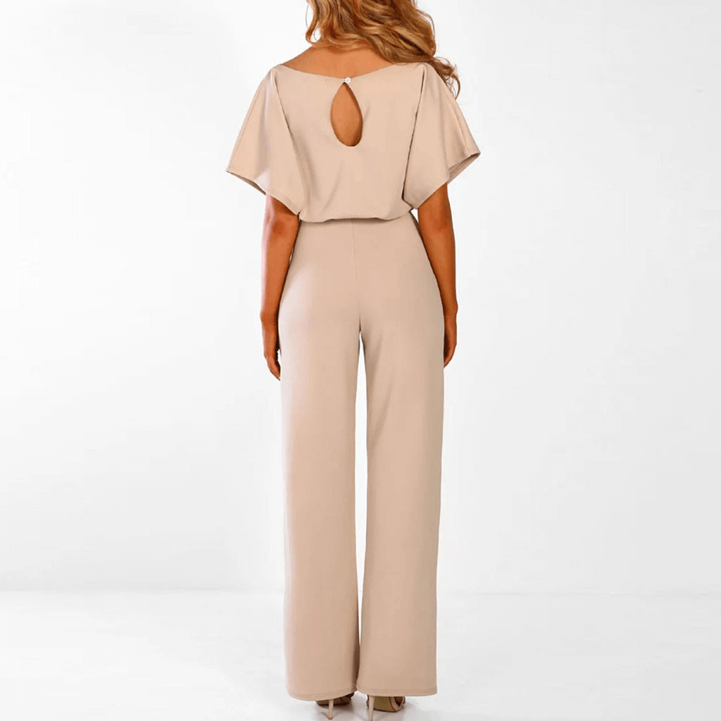 Women's Wide Leg Jumpsuit with Belt
