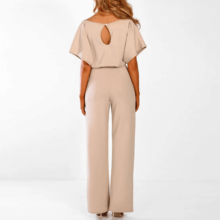 Women's Wide Leg Jumpsuit with Belt