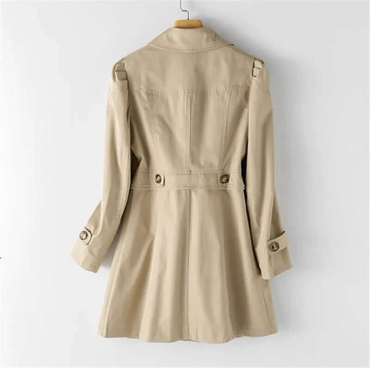 Women's Elegant Single-Breasted Trench Coat