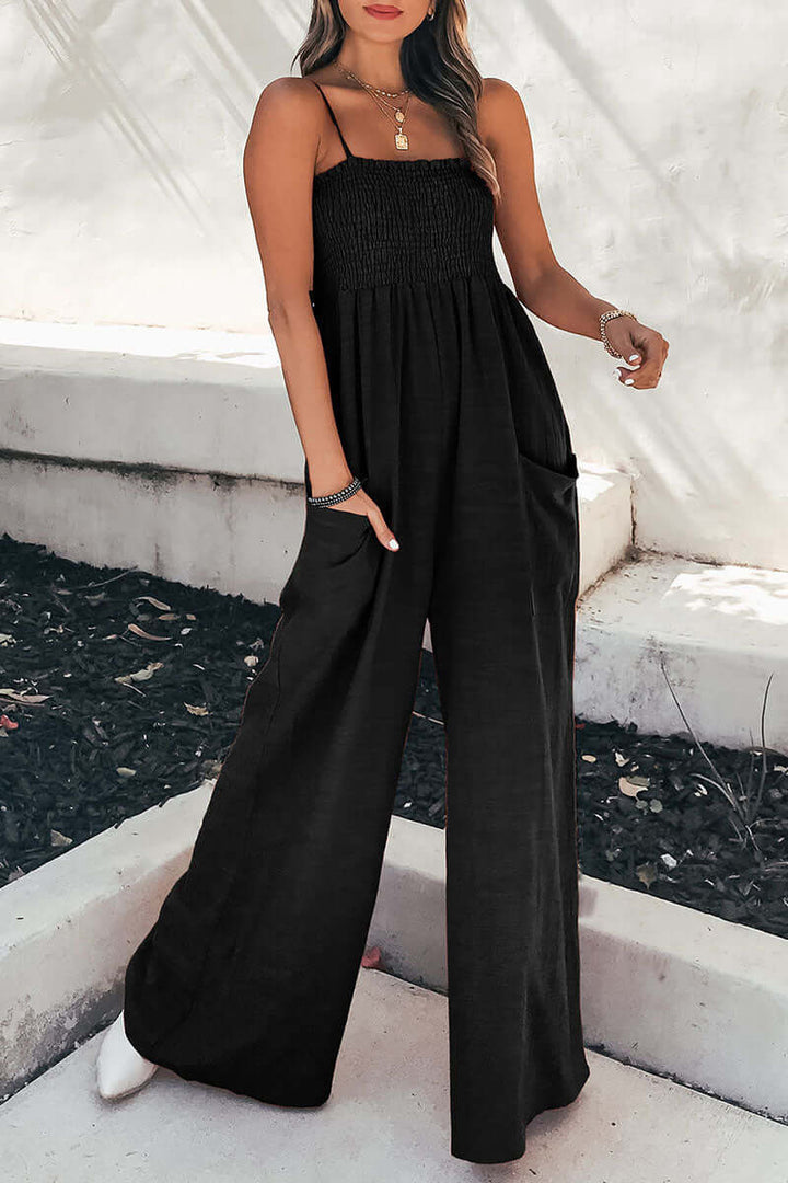Women's Relaxed Fit Spaghetti Strap Jumpsuit