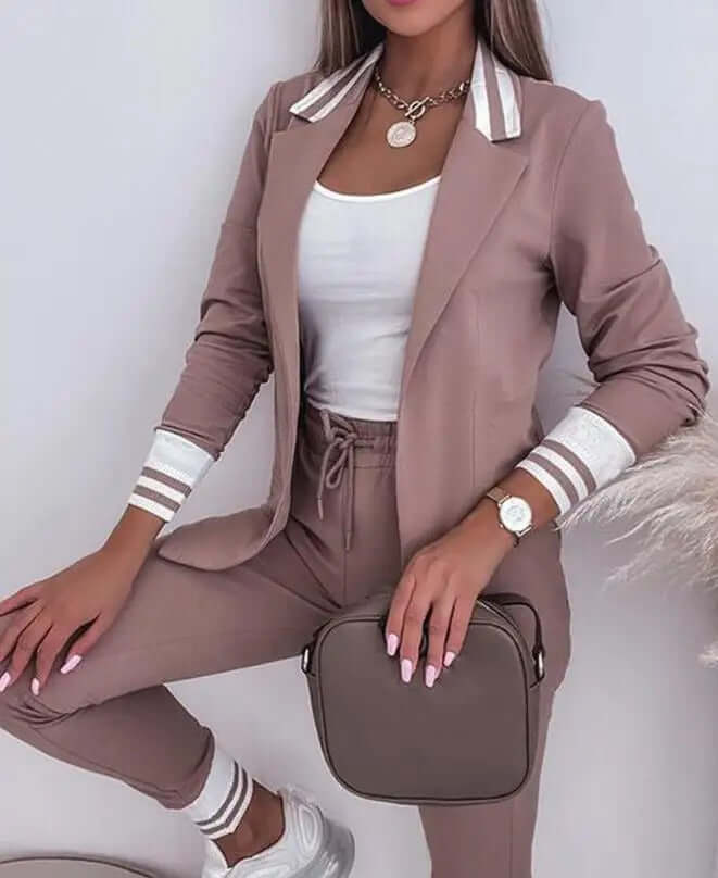 Women's 2-Piece Knit Fall Set: Chic & Comfortable Outfit