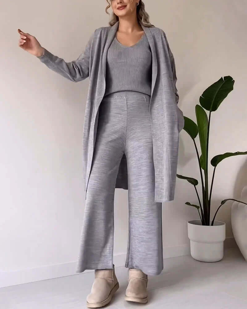 Elegant Women's Three-Piece Dress Set