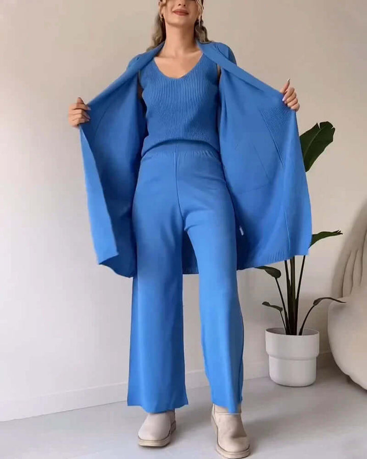 Elegant Women's Three-Piece Dress Set