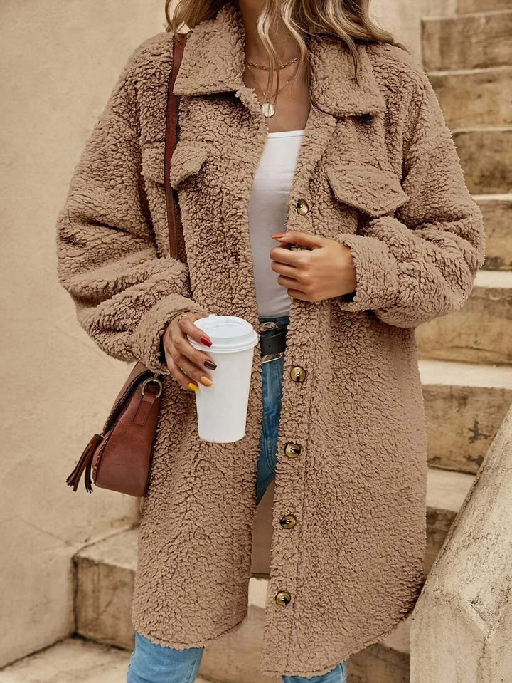 Women's Long Knit Cardigan - Button Down, Lightweight Layer