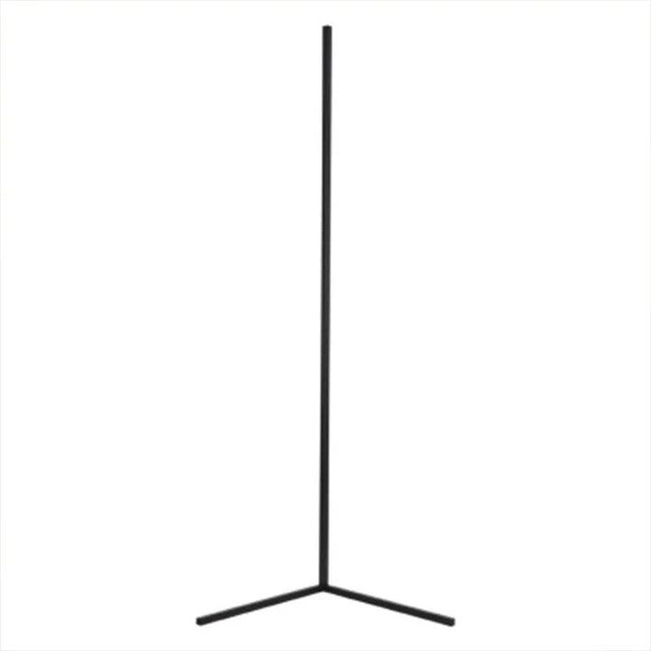 "Adjustable colorful floor lamp with smart features, showcasing dynamic hues and modern sleek design in a living room."