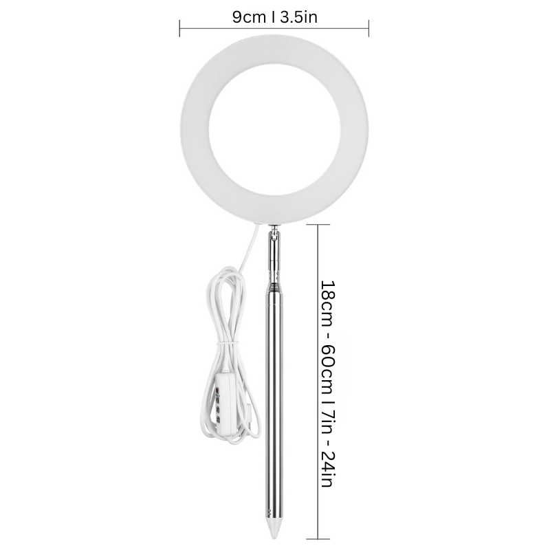 "Adjustable LED plant light with sleek design, ideal for indoor gardens; supports plant growth with full-spectrum lighting."